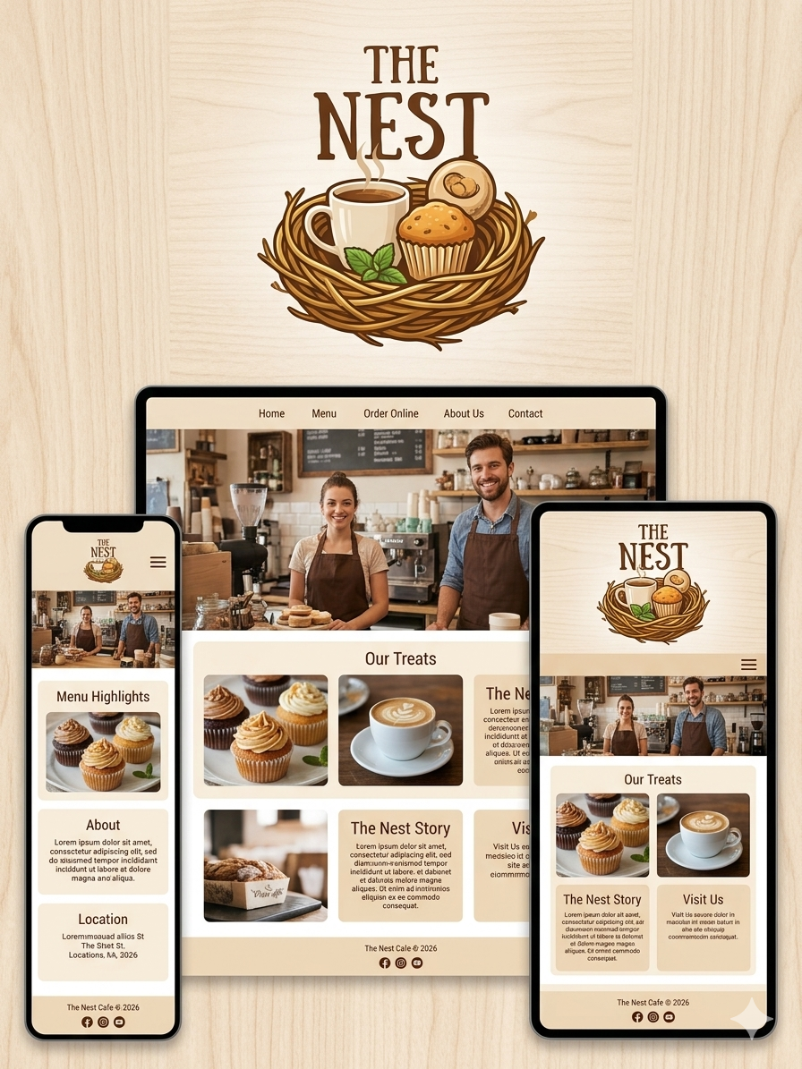 The Nest multi-device web display illustration